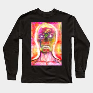 Pink Skill on Fire Long Sleeve T-Shirt